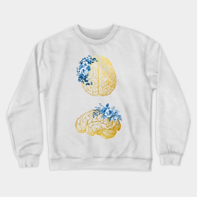 Human Brain Crewneck Sweatshirt by erzebeth